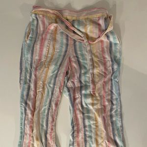 Bohemian style striped pants :) very colorful.
